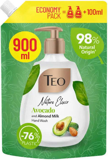 Liquid Soap Avocado Elixir 900ml Teo