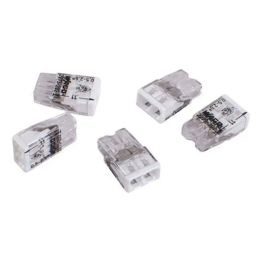 Conector Cablu Conexiune Rapidă 2x0,08mm-2,5mm 5 Bucăți Wago