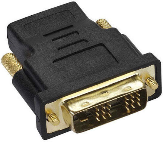 Кабелен Адаптер Vivanco Мъжки DVI-D Женски HDMI HDMI F DVI-D M 42074/47074