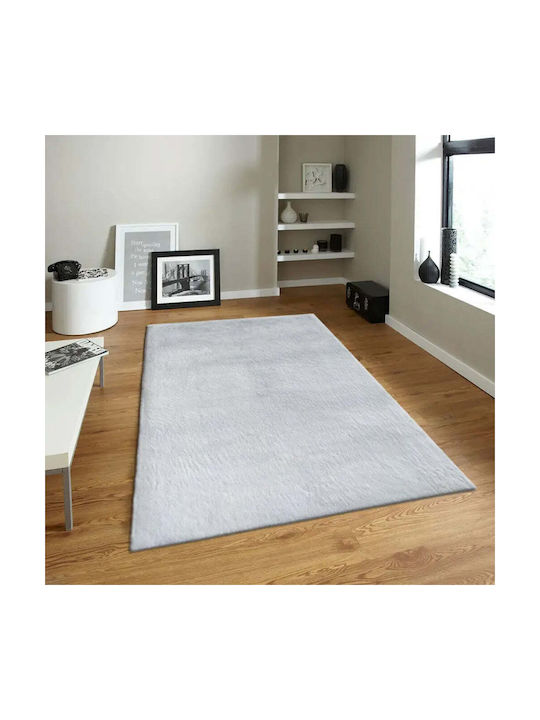 Rechteckiger Grauer Wohnzimmer Teppich 120x170cm