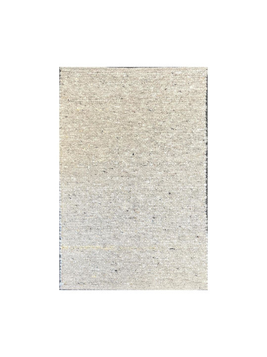 Rechteckiger Wolle Beigen Wohnzimmer Teppich 70x130cm