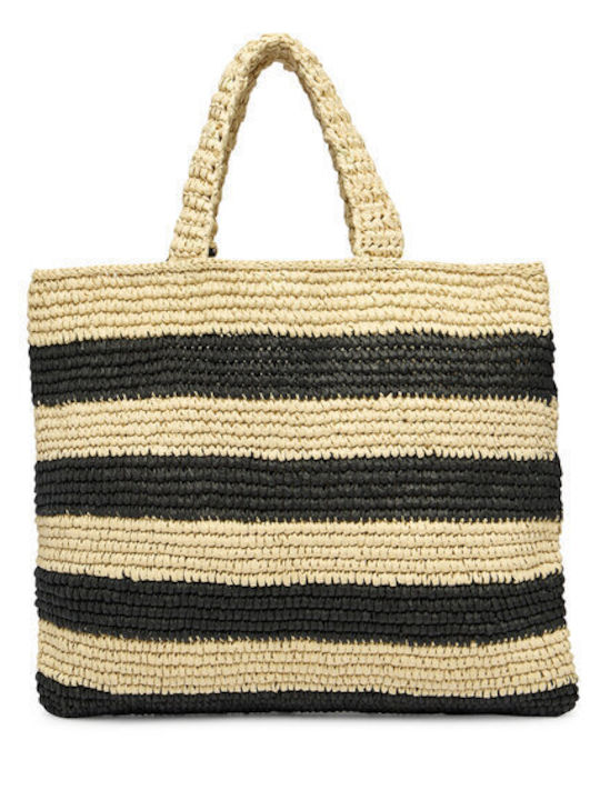 Ψάθινη Damen Shopper Tasche Schwarz