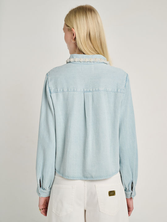 Long Sleeve Women's Denim Shirt Blue 62-003.055.N0000