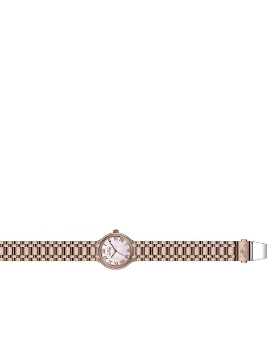 Invicta Wildflower Ceas Dama 32mm Cu Baterie Cu Brățară Din Metal Rose Gold