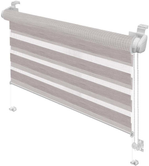 Gardinia Rollos Partieller Blackout Doppelt Braun P120xH150cm