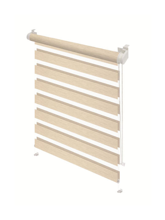 Rollos Partieller Blackout Doppelt Beiges P72.5xH150cm
