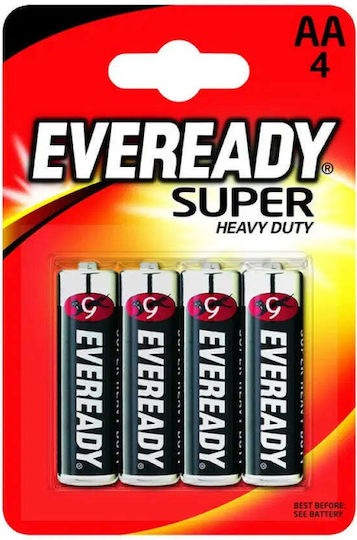 Zinc Batteries Eveready Shd Aa Bp4 Energizer