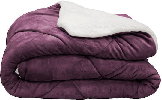 Bettbezug Einzel 160x220cm Lila