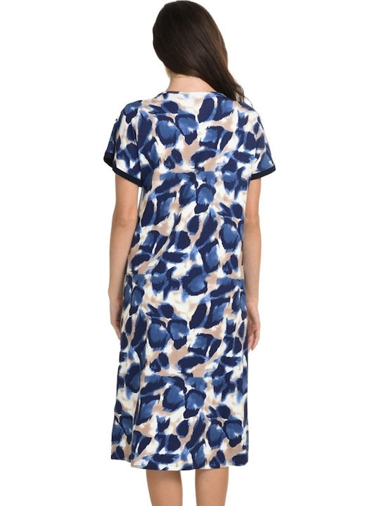 Primavera Women's Mini Blue Beach Dress P218