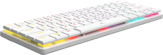 White Shark GK-006221 Gaming Μηχανικό Πληκτρολόγιο με RGB φωτισμό (Αγγλικό US) Μπλε