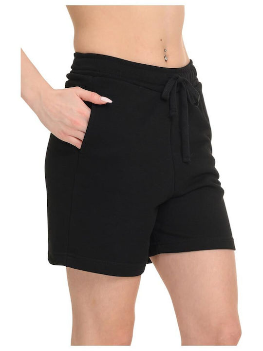 Damen Bermudas Terry Schwarz