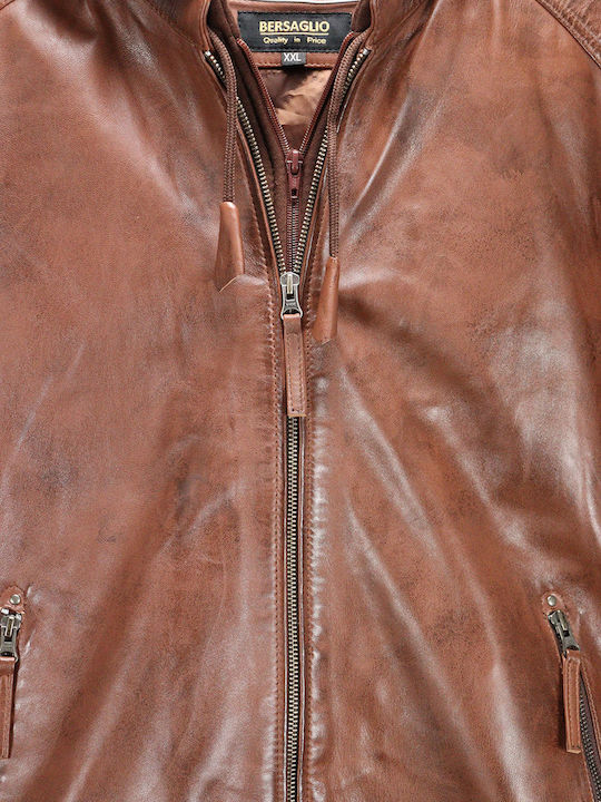 Leder Jacke Braun