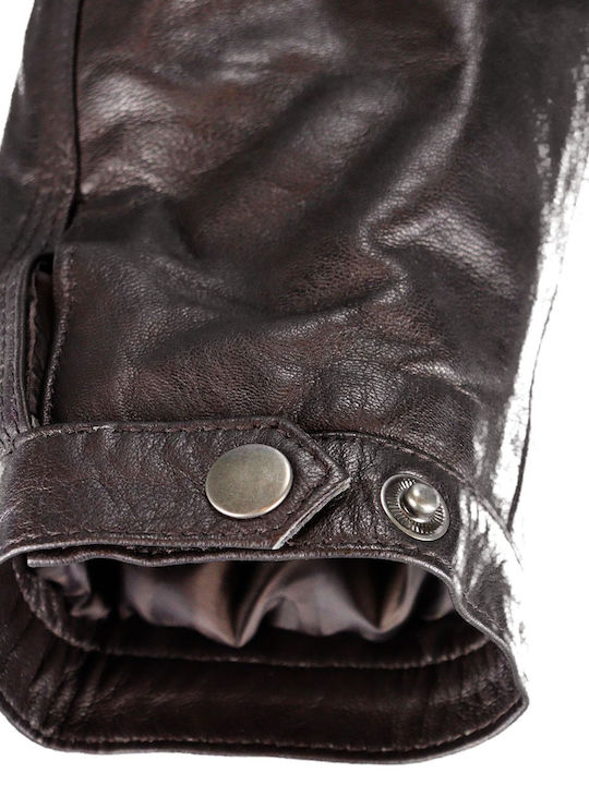 Leder Herren Jacke Braun