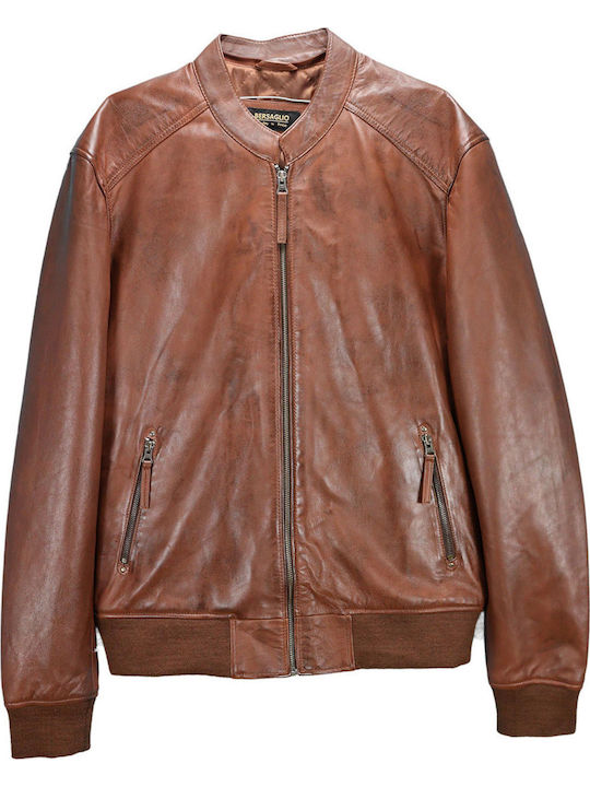 Leder Jacke Braun
