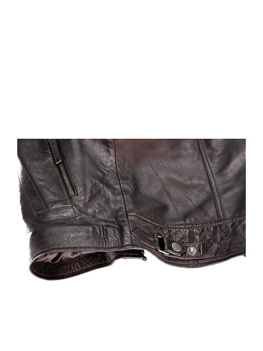 Leder Herren Jacke Braun
