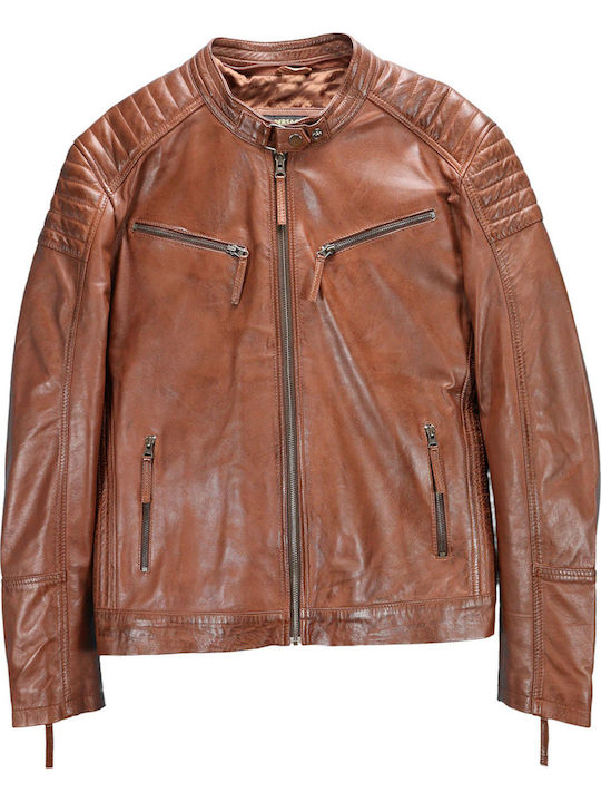 Leder Jacke Braun