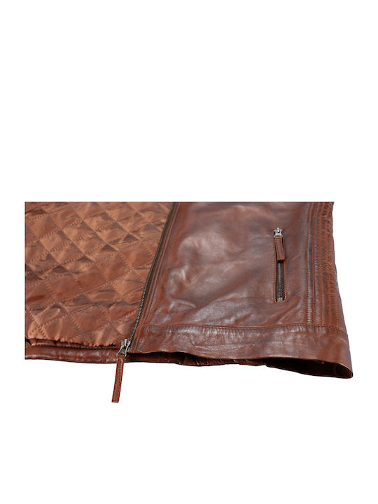 Leder Jacke Braun