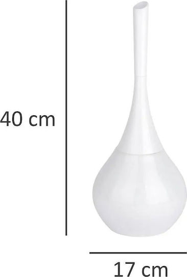 Wenko Flakon Πλαστικό Πιγκάλ Μπάνιου Λευκό