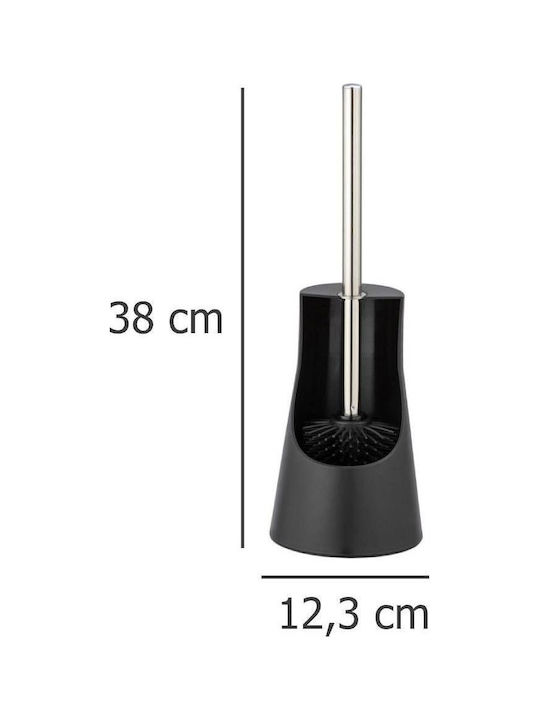 Wenko Arese Perie De Toaletă Din Plastic Neagră