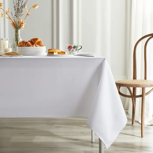 Kotonia Home Τραπεζομάντηλο Βαμβακερό Λευκό 140x220εκ.