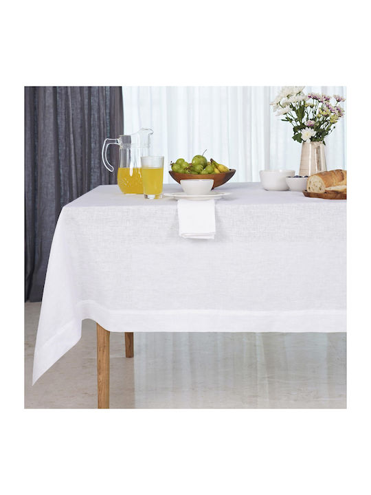 Kotonia Home Cotton White Tablecloth 180x320cm
