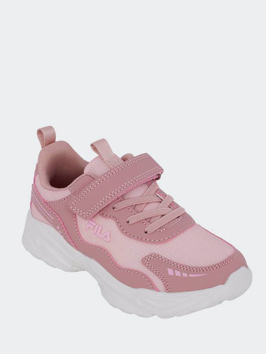 Memory Kids Sneakers with Hoop & Loop Closure Pink