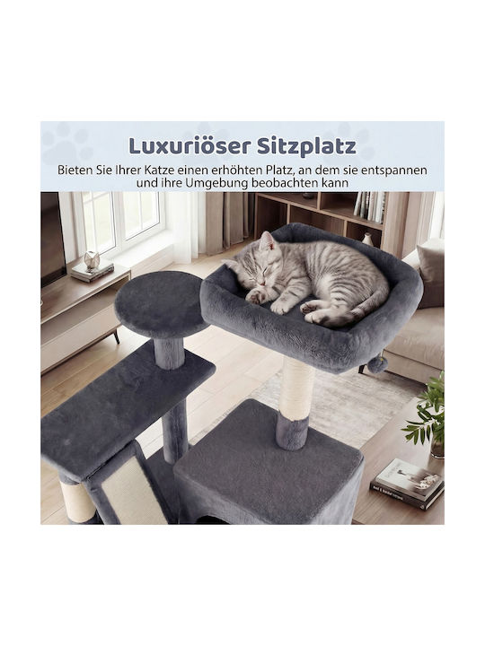 Costway Cat Scratching Post Pole Gray 158x48x60cm