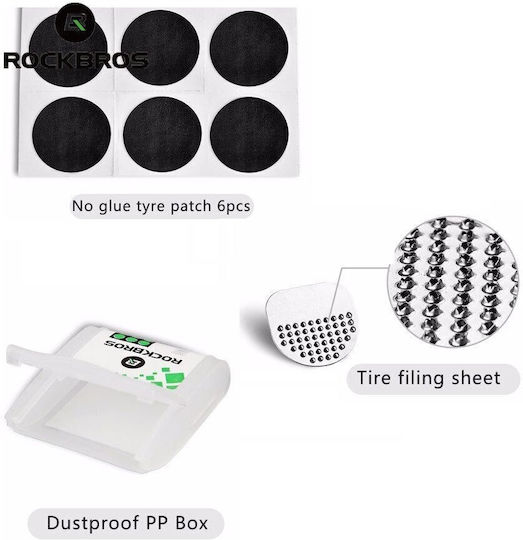 Reparatur-Set mit Kleber für Fahrradreifen mit 2,4 cm Durchmesser