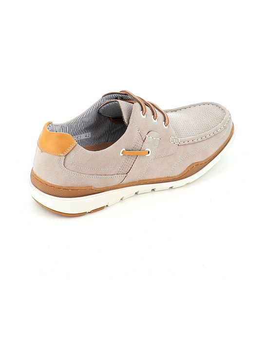 Herren Mokassins in Beige Farbe 163/5063_Beige