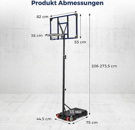 Costway Basketball Hoop with Stand and Adjustable Height