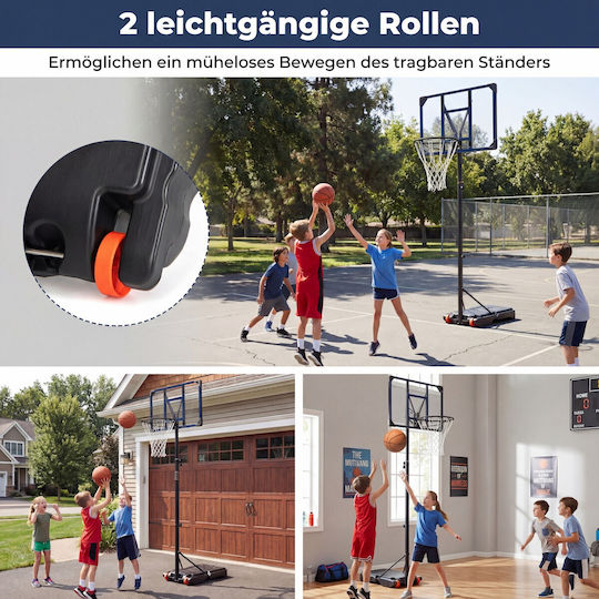 Costway Basketball Hoop with Stand and Adjustable Height
