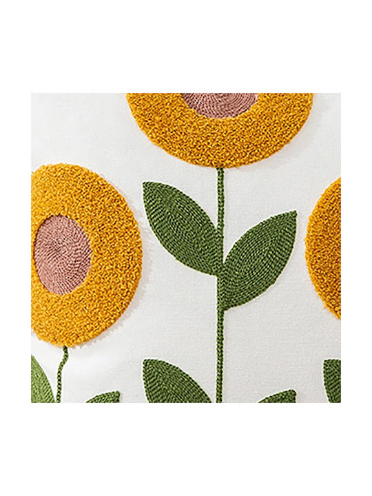 FRIPIA Față De Pernă Decorativă Galbenă 45x45cm