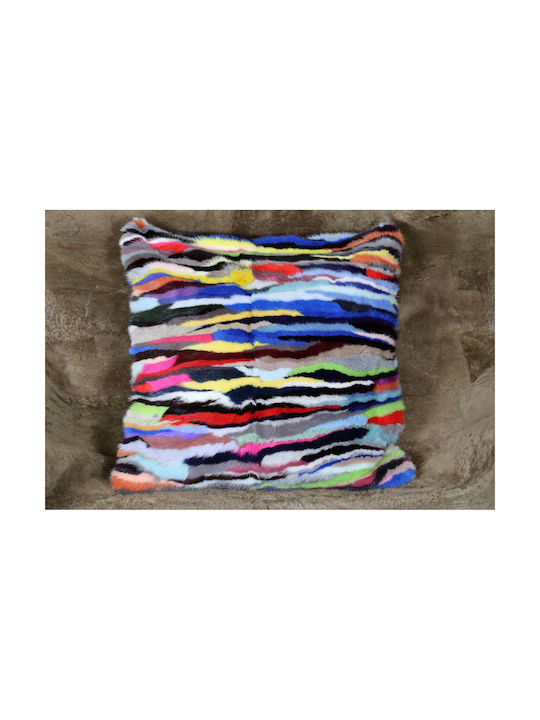 Față De Pernă Din Blană Multicolor 40x40cm