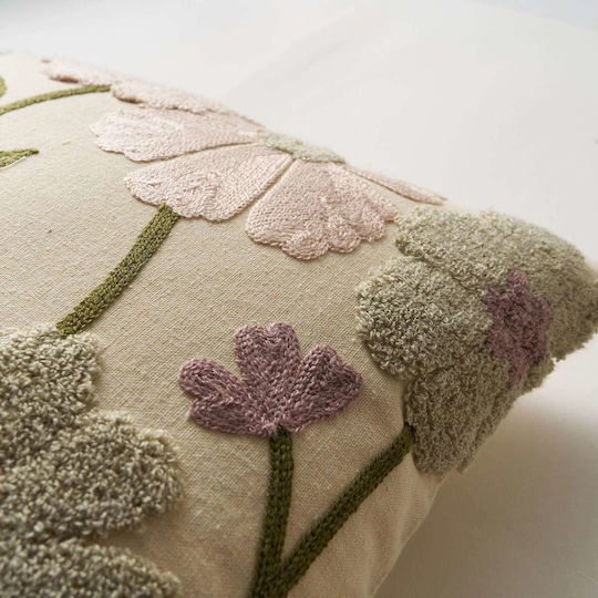 Gofis Home Pillow Case Ivara Beige 43x43cm Gofis Home Pillow Case Ivara Beige 43x43cm