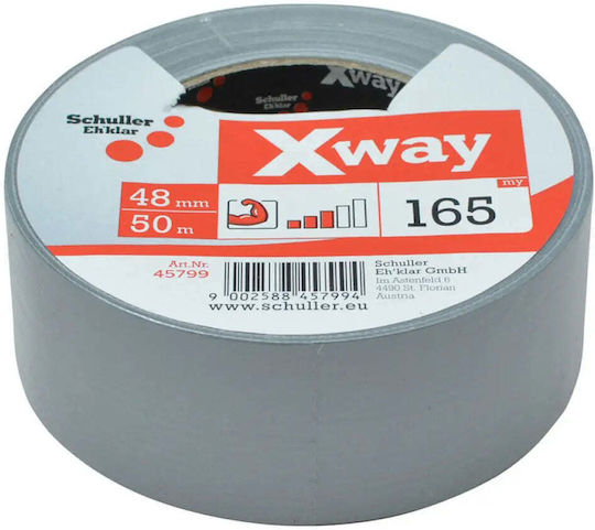 Schuller Klebeband Gewebeband Silber 50m x 48mm Schuller Klebeband Gewebeband Silber 50m x 48mm