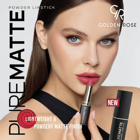 Golden Rose Pure Matte Powder Κραγιόν Matte 107 4.2gr
