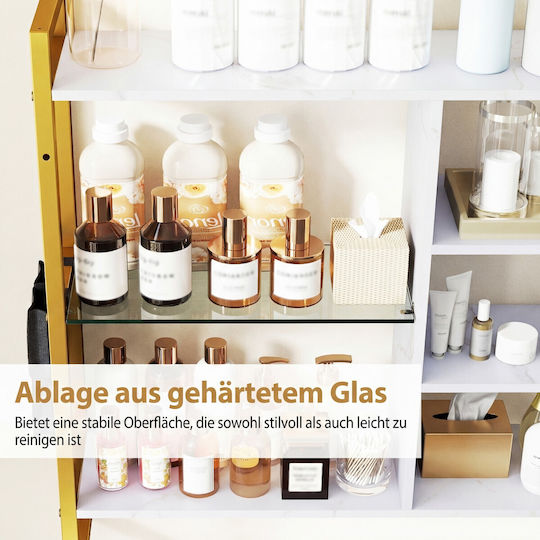 White Wall Shelf 107x24x96cm