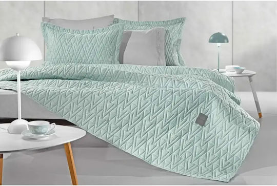 Guy Laroche Kylian Set Paturi & Cuverturi Pat Semi-Duble Microfibra Mentă 180x240cm 2 Bucăți