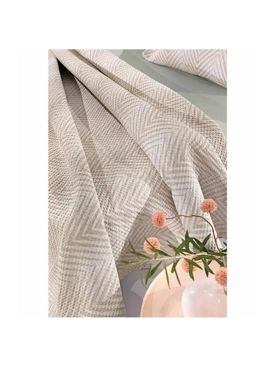 Guy Laroche Vera Tagesdecken Übergröße aus Polyester Beiges 220x240cm 2Stücke