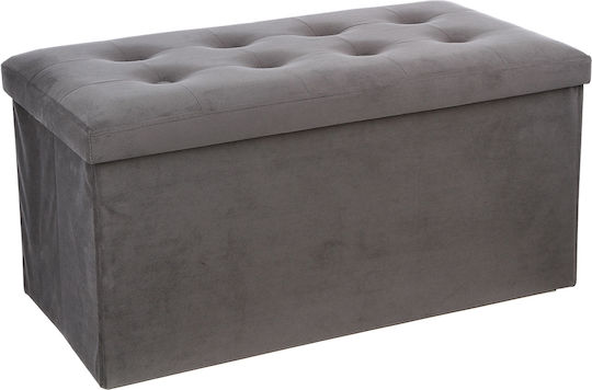 Ταμπουρέ με Αποθηκευτικό Χώρο A-s Lysandre Grey Grey Velvet 76x38x38εκ. Ταμπουρέ με Αποθηκευτικό Χώρο A-s Lysandre Grey Grey Velvet 76x38x38εκ.