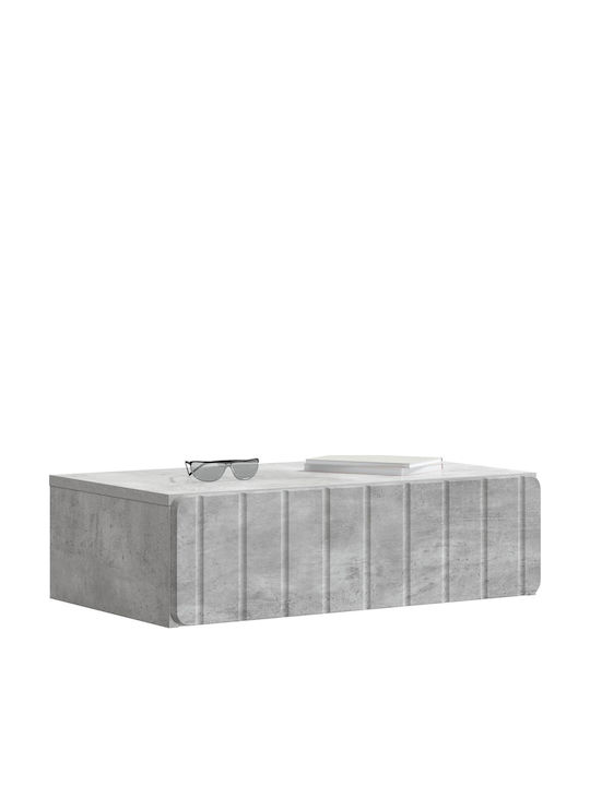 Consolă Din Lemn Gri L59xL34,5xÎ17cm