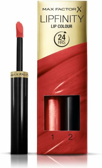 Max Factor Lipfinity Lip Colour Elektrische Gitarren Lang anhaltend Flüssig Lippenstift 125 So Glamorous 2.3ml 1.9gr
