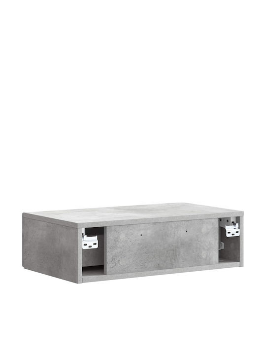 Wooden Gray Console Table Length 59cm Width 34.5cm Height 17cm
