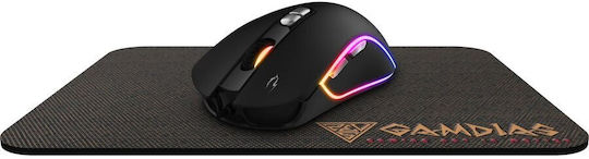Gamdias Zeus M3 RGB Геймърско Мишка 7200 DPI Черен