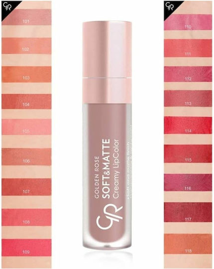 Golden Rose Soft & Matte Creamy Long Lasting Liquid Lipstick Matte 120 5.5gr