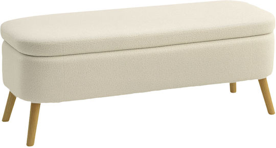 Υποπόδιο με Αποθηκευτικό Χώρο Μπεζ 120x42x45εκ. Υποπόδιο με Αποθηκευτικό Χώρο Μπεζ 120x42x45εκ.