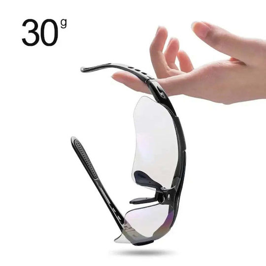 Rockbros Cycling Glasses with Red Frame & Photochromic Lenses