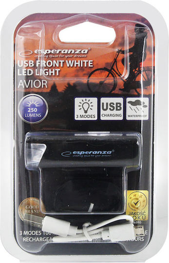 Esperanza Avior Rechargeable Front Bicycle Light