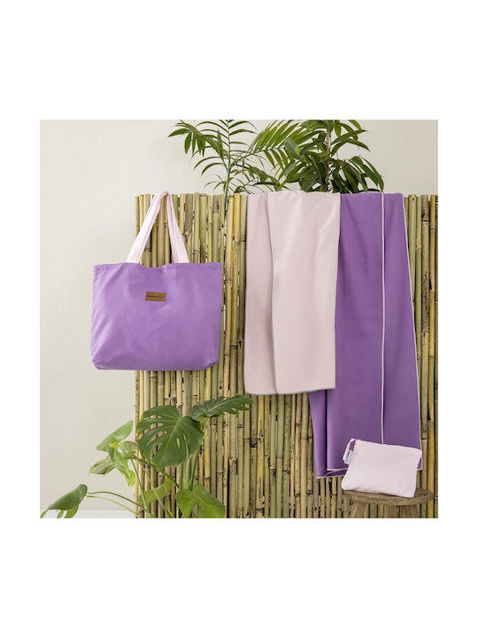 Nima Riva Microfiber Purple Gym Towel 70x140cm