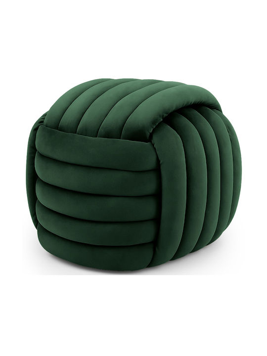 Taburet Camera De Zi Tapițat Cu Catifea Verde Smarald 53x50x43cm